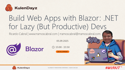 2025-09-05 'Build Web Apps with Blazor: .NET for Lazy (But Productive) Devs' slide image
